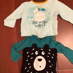 Cute Long Sleeve Baby Shirts Set